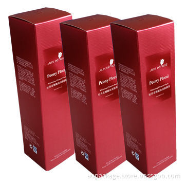 Cosmetic Packing Boxes with Emboss/Deboss, Partial UV Printing